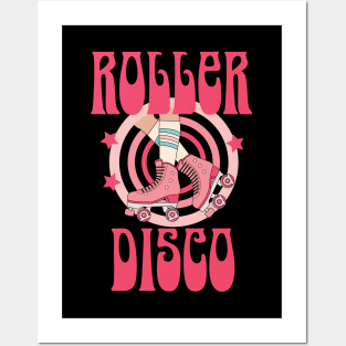 Roller Disco Derby Retro 1970s Posters and Art